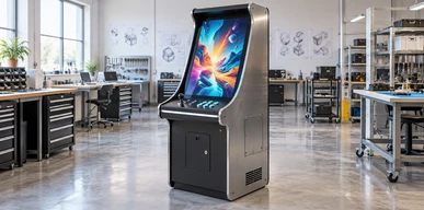 Gaming entertainment curved touchscreen