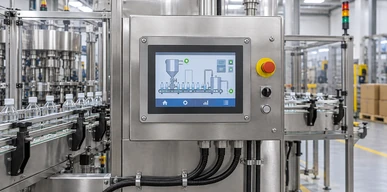 Industrial HMI touchscreen panel application