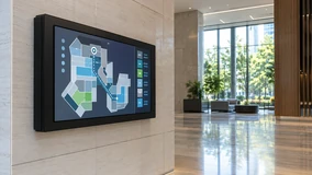 HDMI touchscreen used in an information and wayfinding terminal