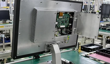 Integrated touch controller display assembly