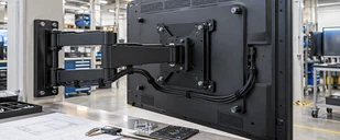 Wall mount mobile stand VESA and open frame touchscreen installation