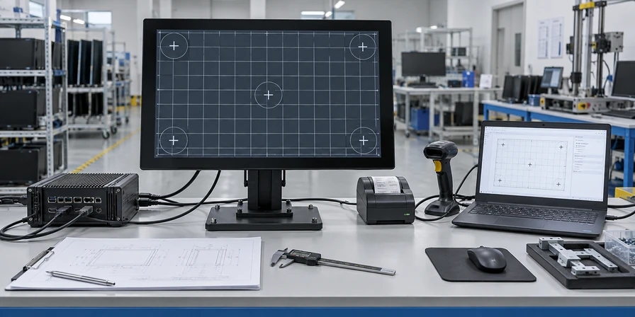 Interactive touchscreen monitor sample inspection and compatibility validation