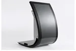 J-shaped monitor profile outline