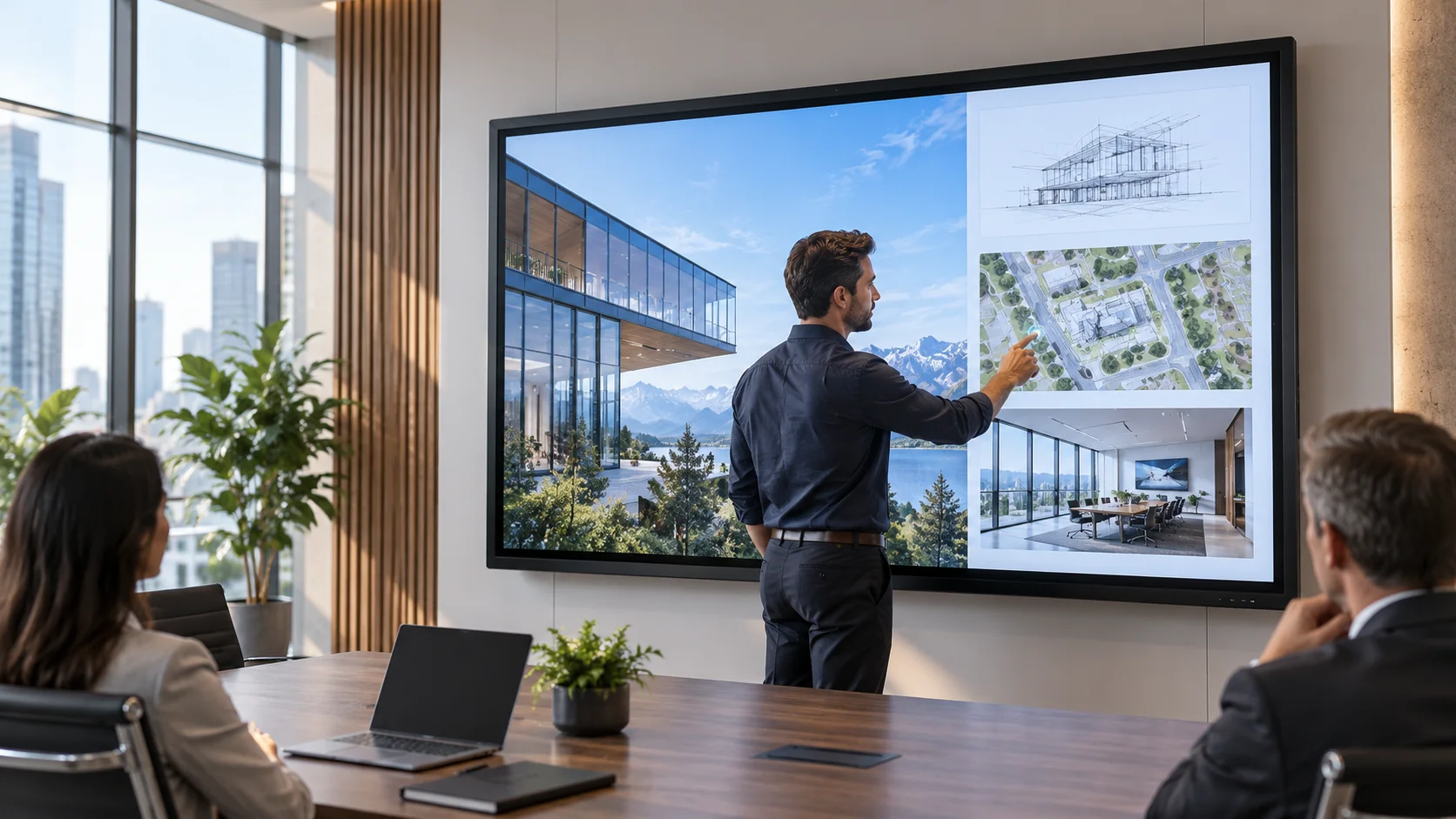 Large-Format Interactive Touch Displays