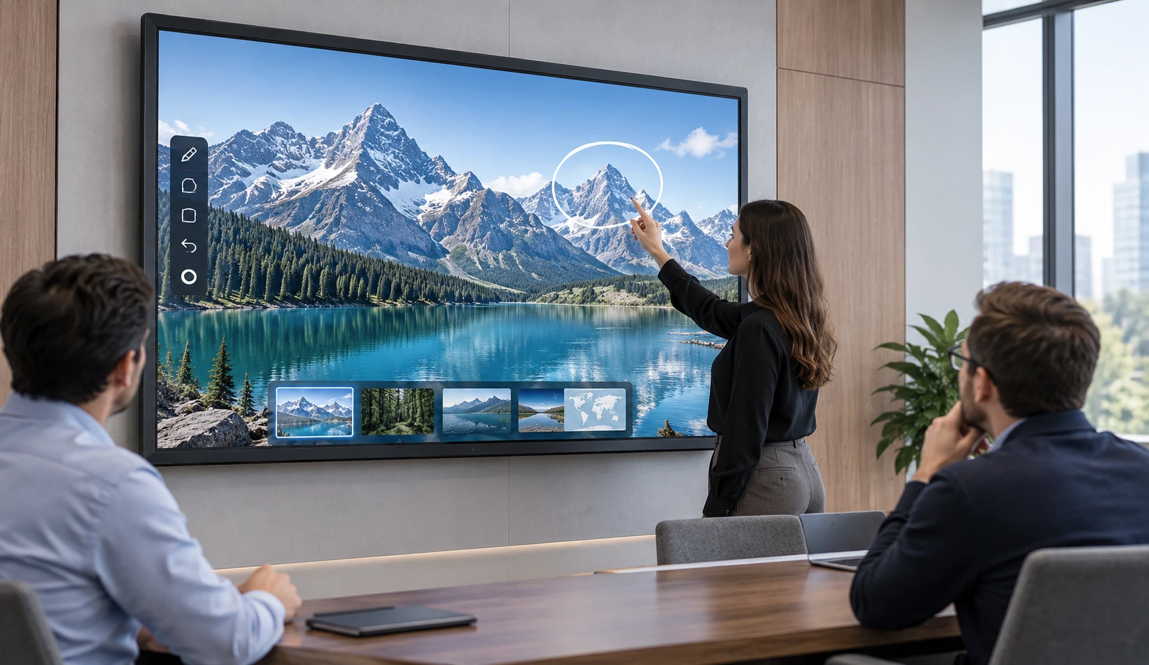 Large-Format and 4K Touchscreen Displays