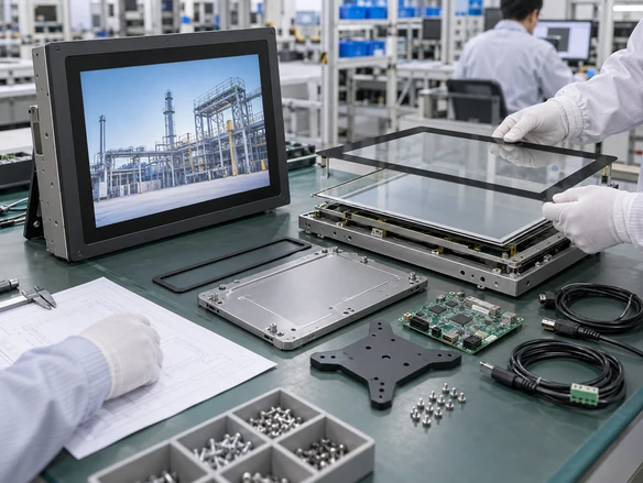 Touch monitor components and structure review