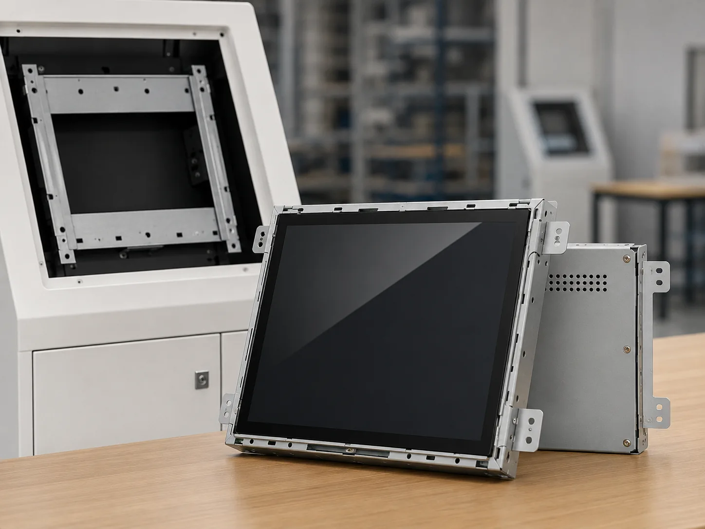 open frame touch monitor for kiosk enclosure integration
