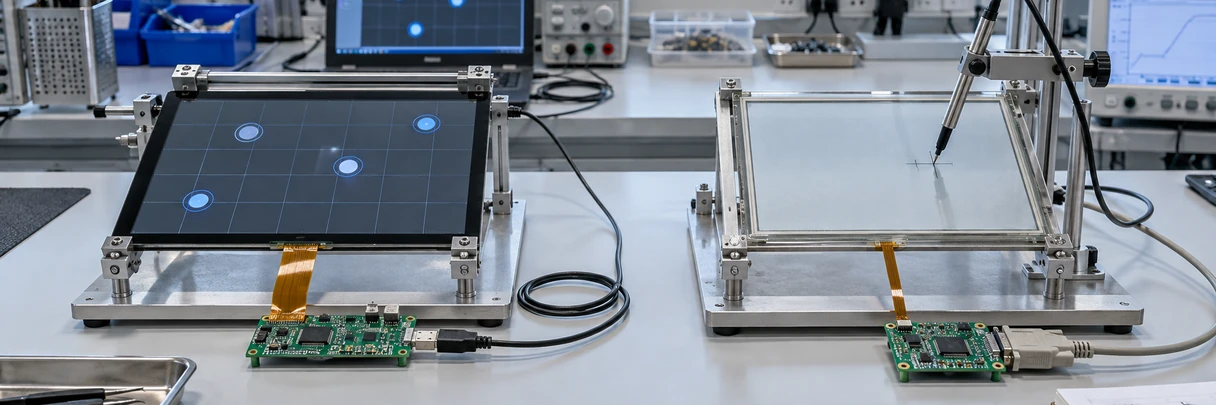 PCAP touch screen controller integration