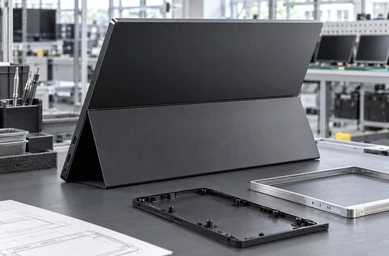 Front view of portable touchscreen monitor