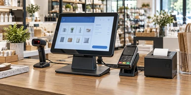 POS touchscreen monitor application