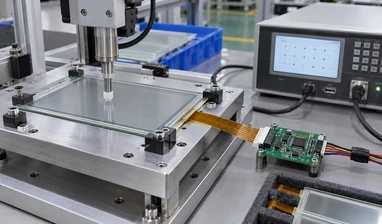 Resistive touch screen controller integration