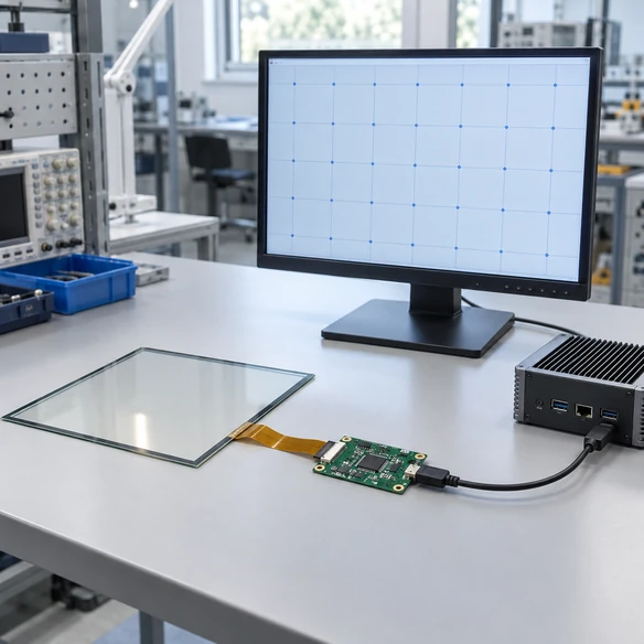 How a touch screen controller processes touch input