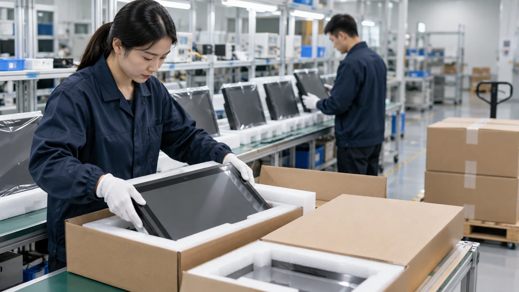 Lucky-XFC touch display inspection process