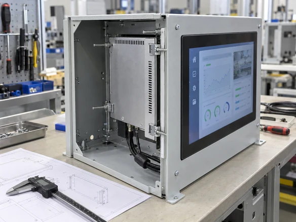 Open frame panel mount and VESA touchscreen installation options