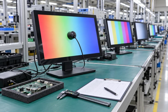 Lucky-XFC touchscreen monitor manufacturing and inspection