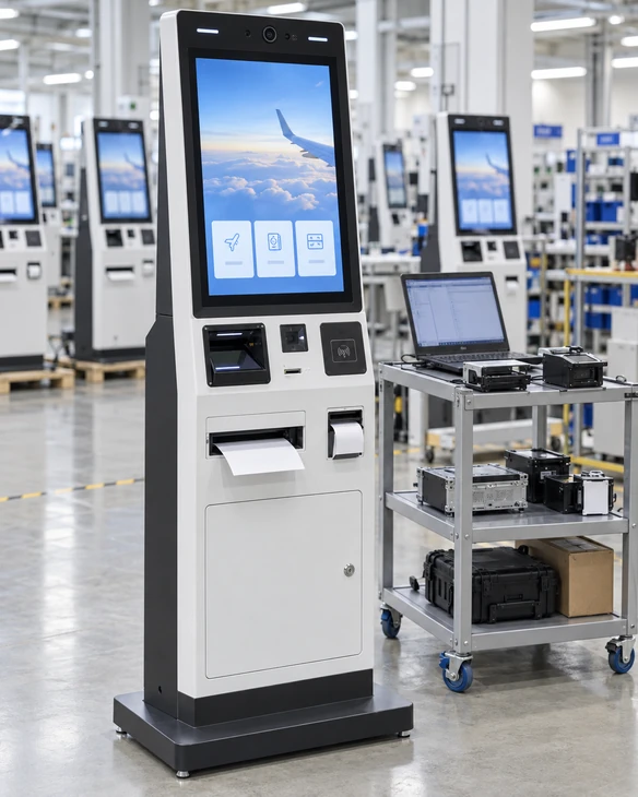 Custom touchscreen kiosk project with printer and ID scanner