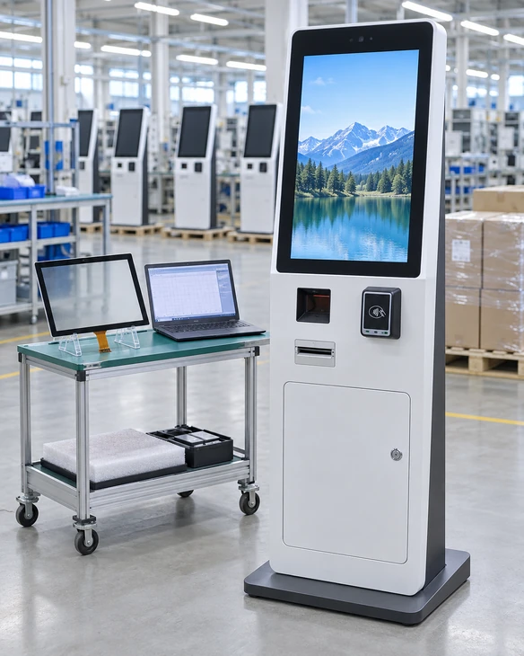 Application image of a touchscreen check-in kiosk