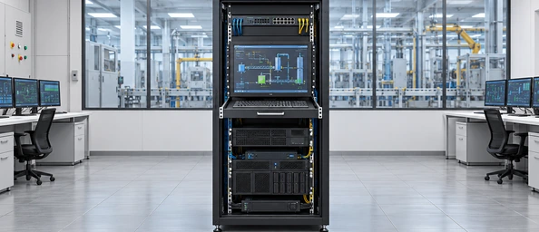 Rack mount touchscreen monitor for industrial control rack
