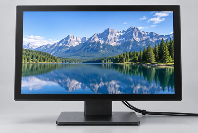 27-inch front view and display