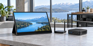 14-inch compact wireless-ready portable touchscreen monitor
