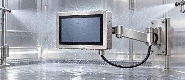 Fully sealed waterproof touch display enclosure