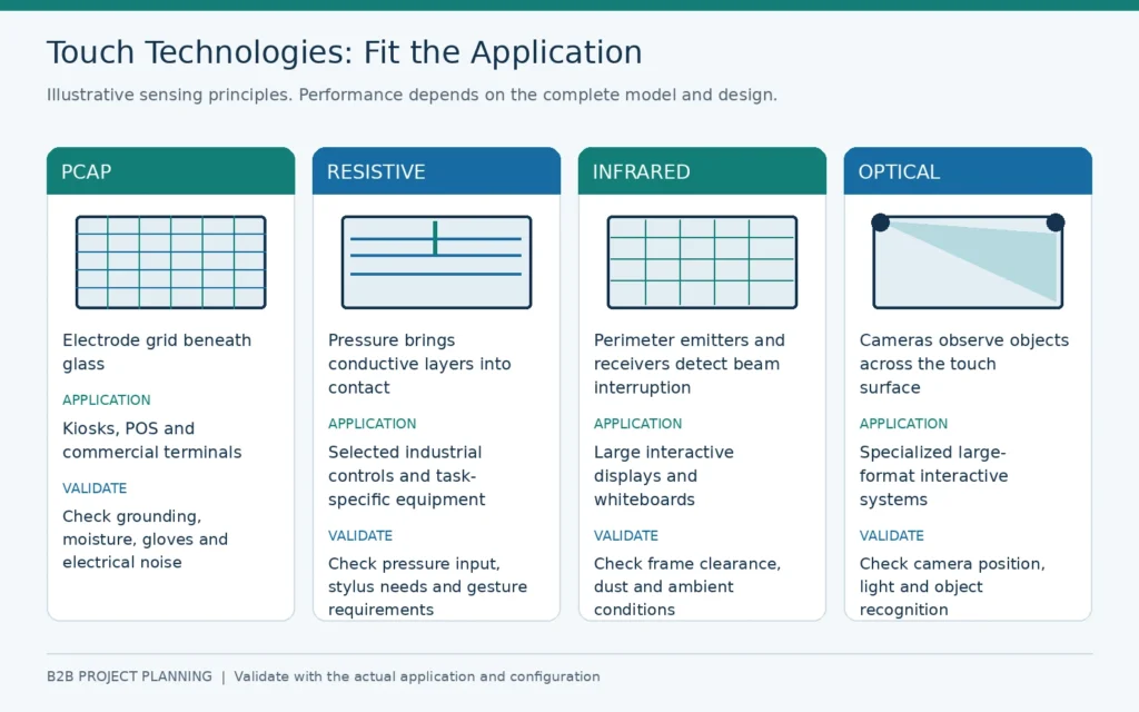 03 touchscreen technology application comparison