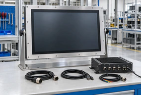27 inch industrial touchscreen monitor integration