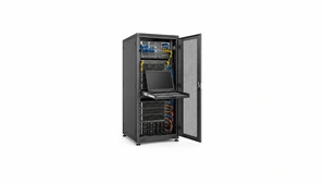 Fixed rack touchscreen for network and server management
