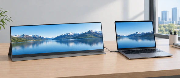 Close product image showing an unbranded USB-C connection concept