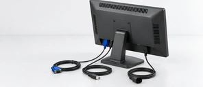 VGA video and USB touch data connection diagram