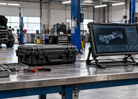 14-inch portable touchscreen monitor for mobile field work