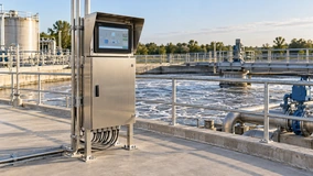 Front-sealed touchscreen monitor for outdoor industrial equipment
