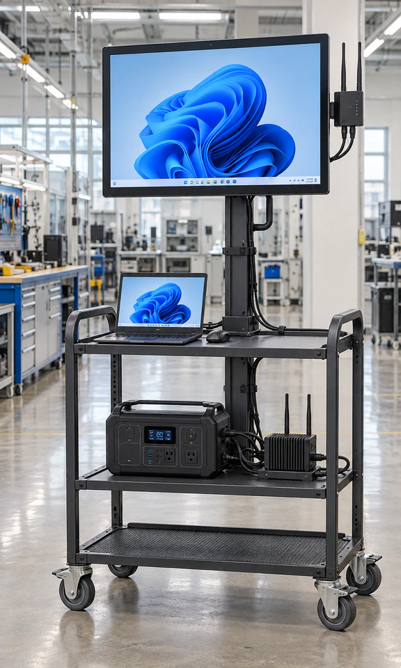 Wireless-ready touchscreen monitor development and sample approval workflow