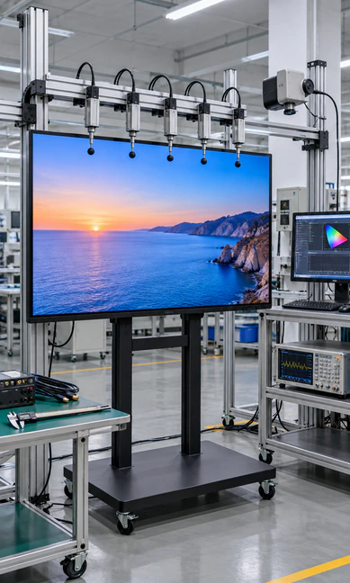 65 Inch Touchscreen Monitor sample testing and validation