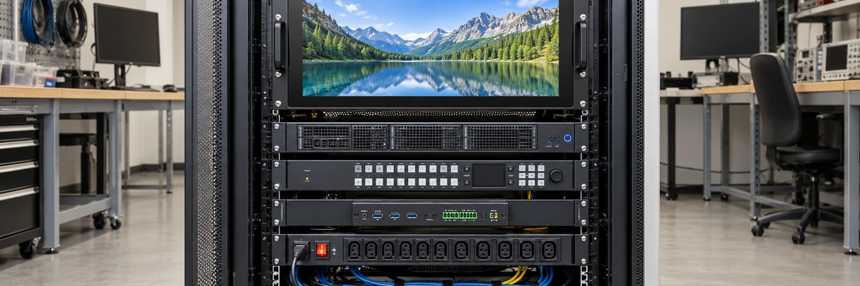 Lucky XFC industrial display starting platforms for custom rack mount touchscreen projects