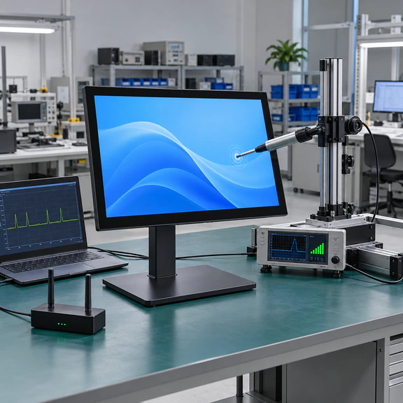 Wireless touch display compatibility review with host and operating system