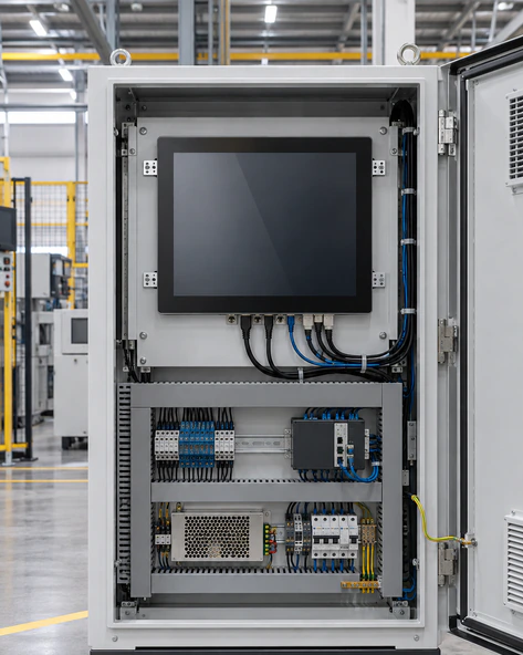 Desktop VESA and equipment mounting options for touchscreen monitors