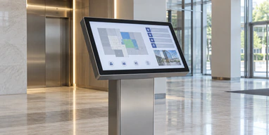 27 inch touchscreen monitor in an information terminal