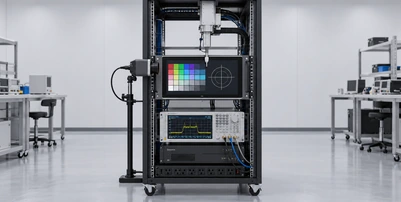 Rack touchscreen monitor sample validation