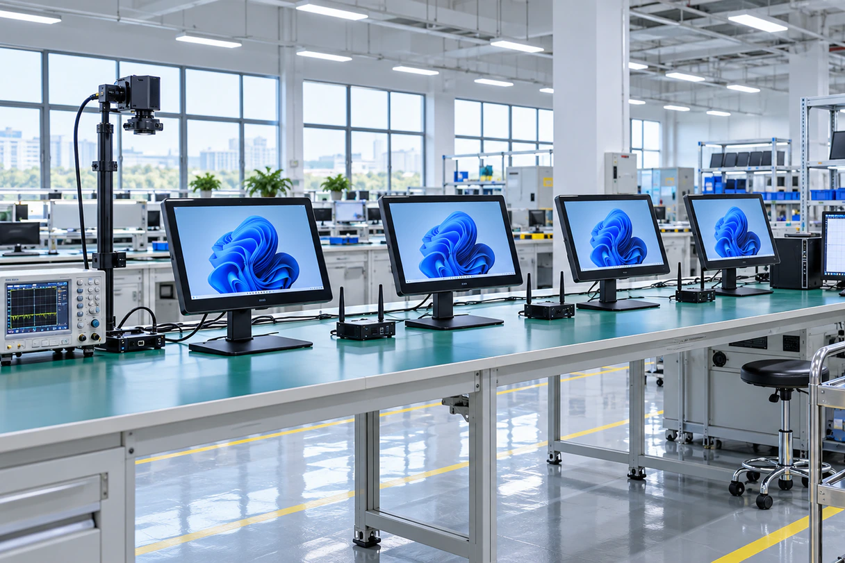 Lucky XFC touchscreen monitor display touch and interface inspection
