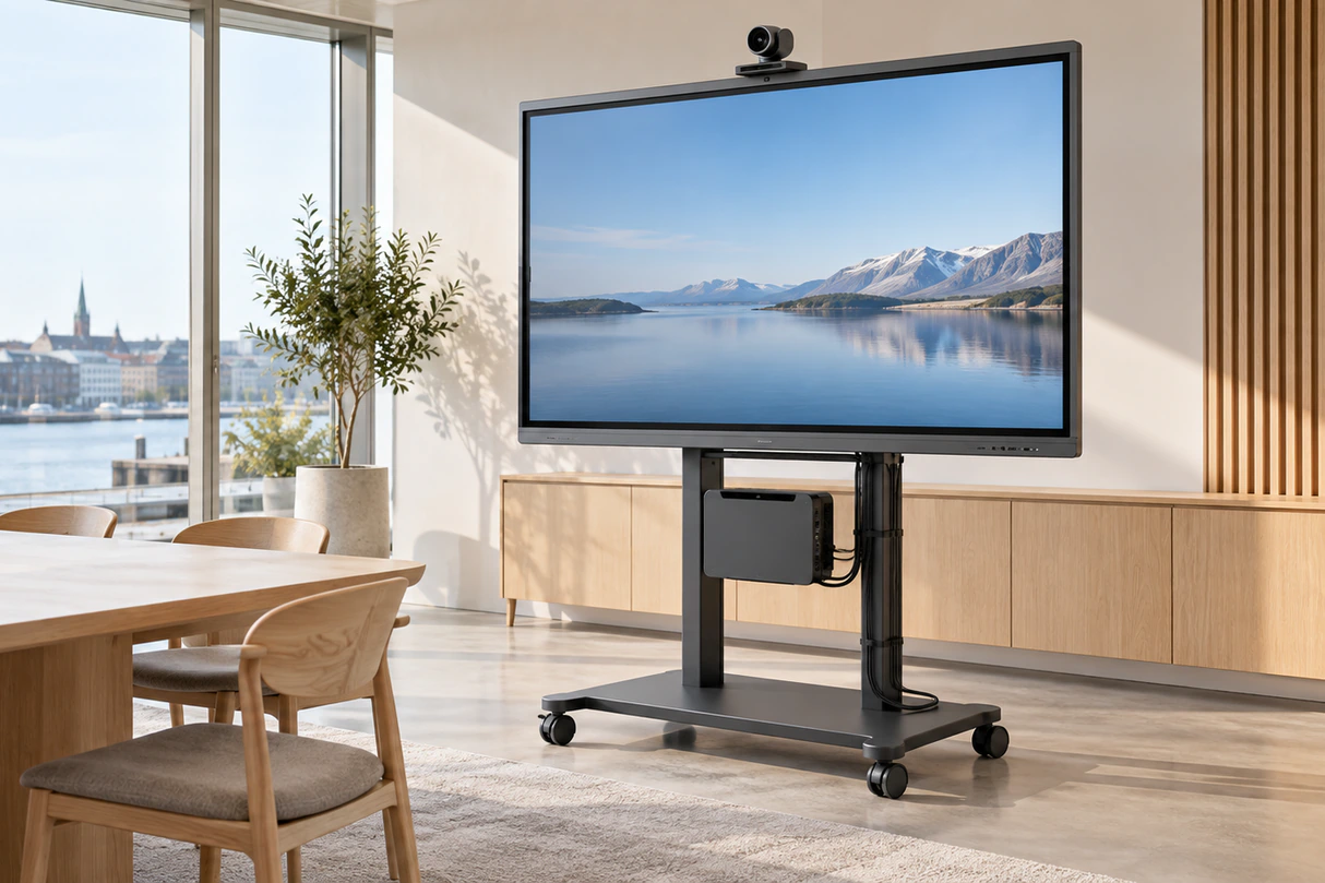 Denmark architectural collaboration project using a 65 Inch Touchscreen Monitor