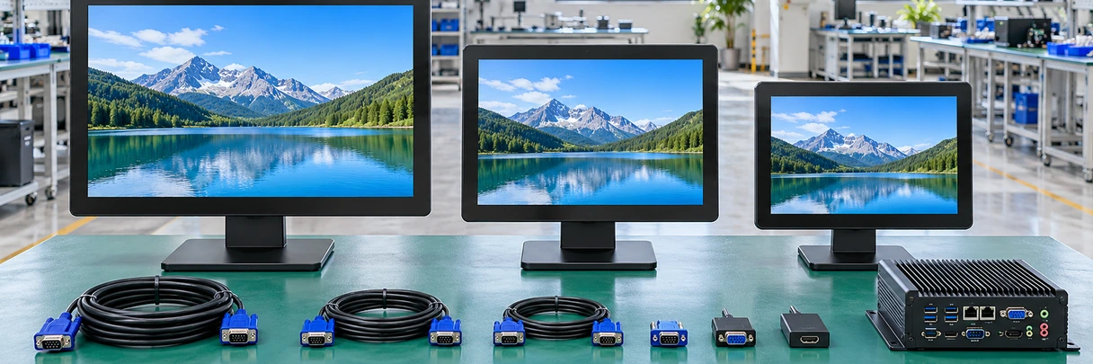 VGA touchscreen monitor buying guide for resolution touch mounting and host selection