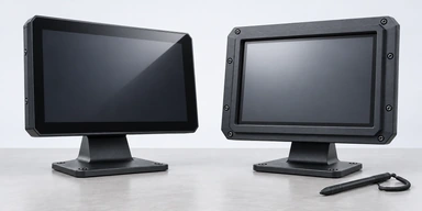 PCAP and resistive touch paths for outdoor use