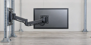 VESA mounting holes and bracket verification