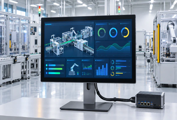 Flat metal housing touch monitor series
