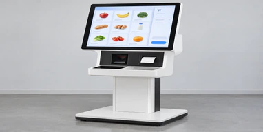 24 inch touchscreen monitor in an interactive counter
