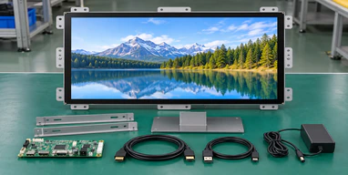 Open frame 24 inch touchscreen monitor integration concept