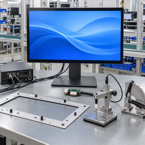 24 inch touchscreen monitor integration dimensions and clearance