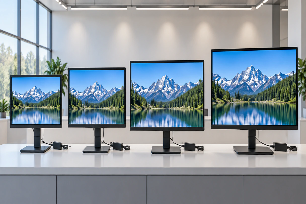 Lucky-XFC 21.5, 23.8 and 27 inch flat touchscreen monitors