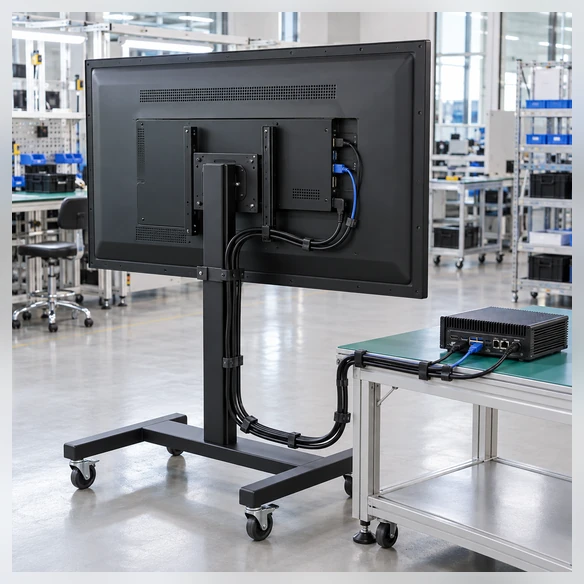 55 inch touchscreen monitor HDMI video and USB touch connection